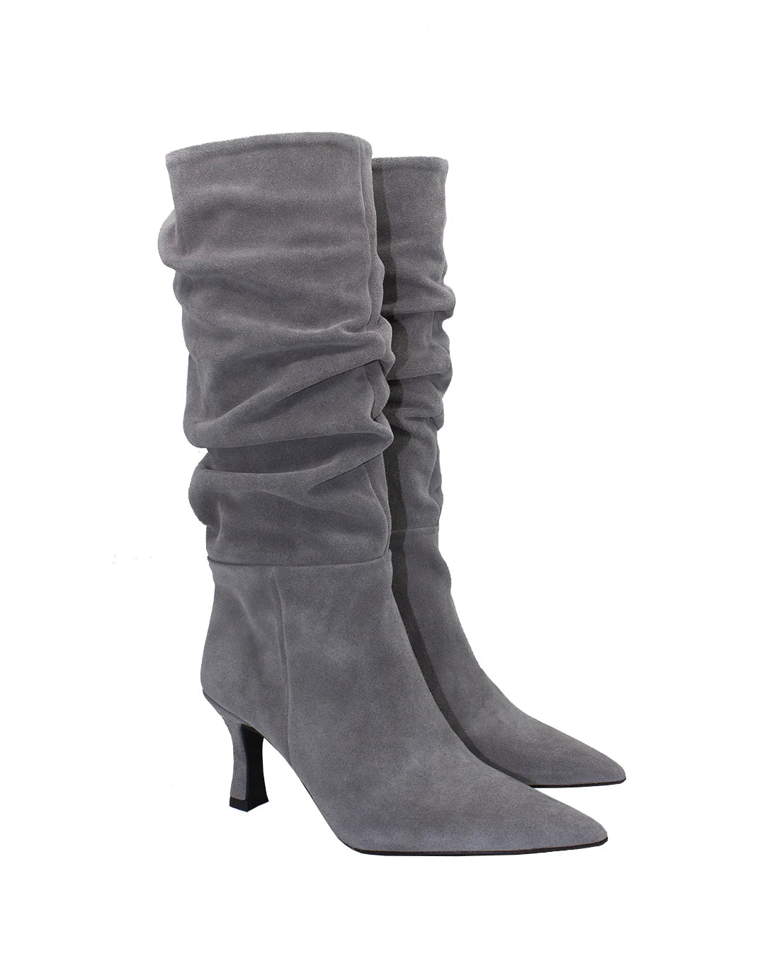Grey Suede Boots