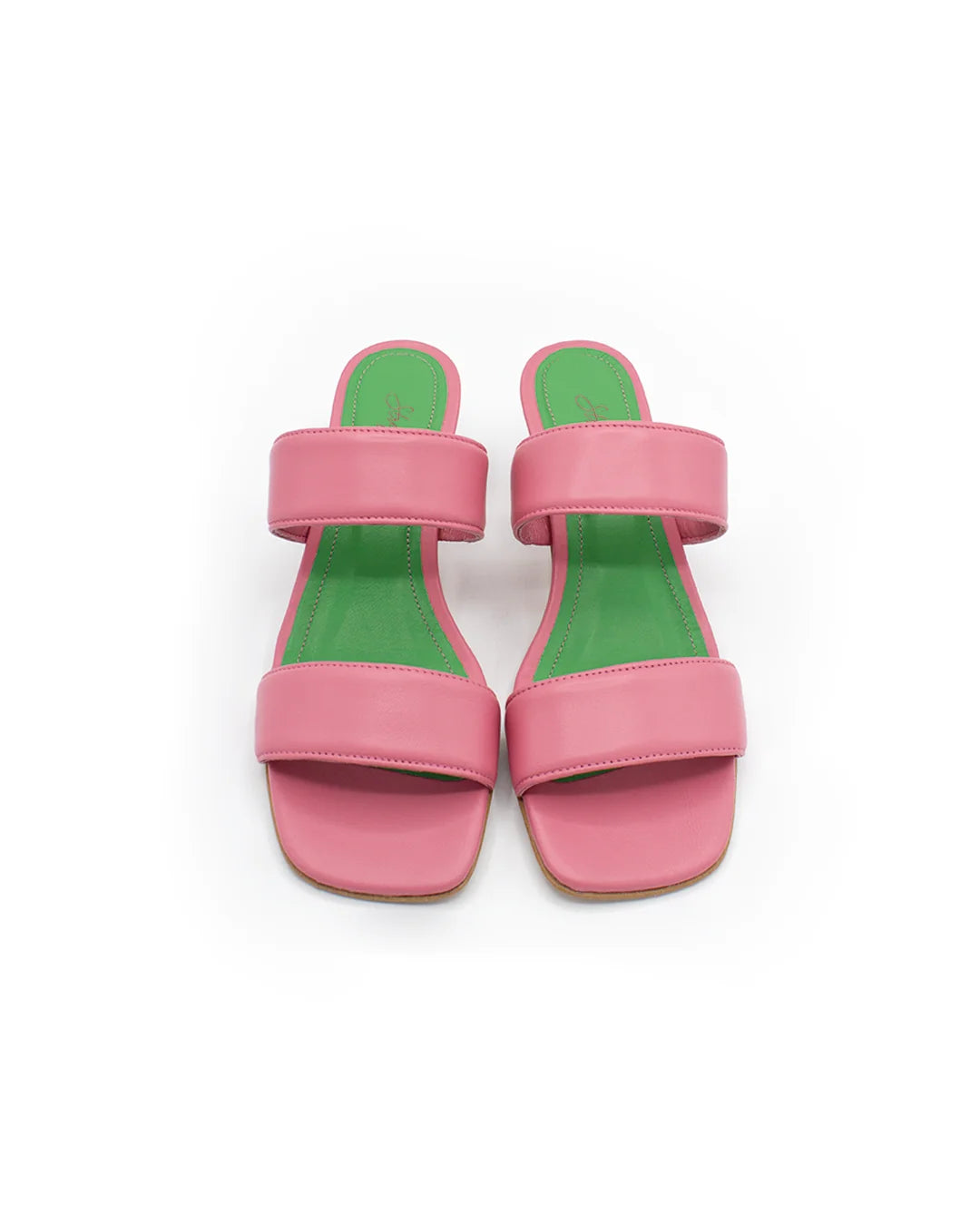 Half-Moon Heel Sandals - Fuchsia Pink