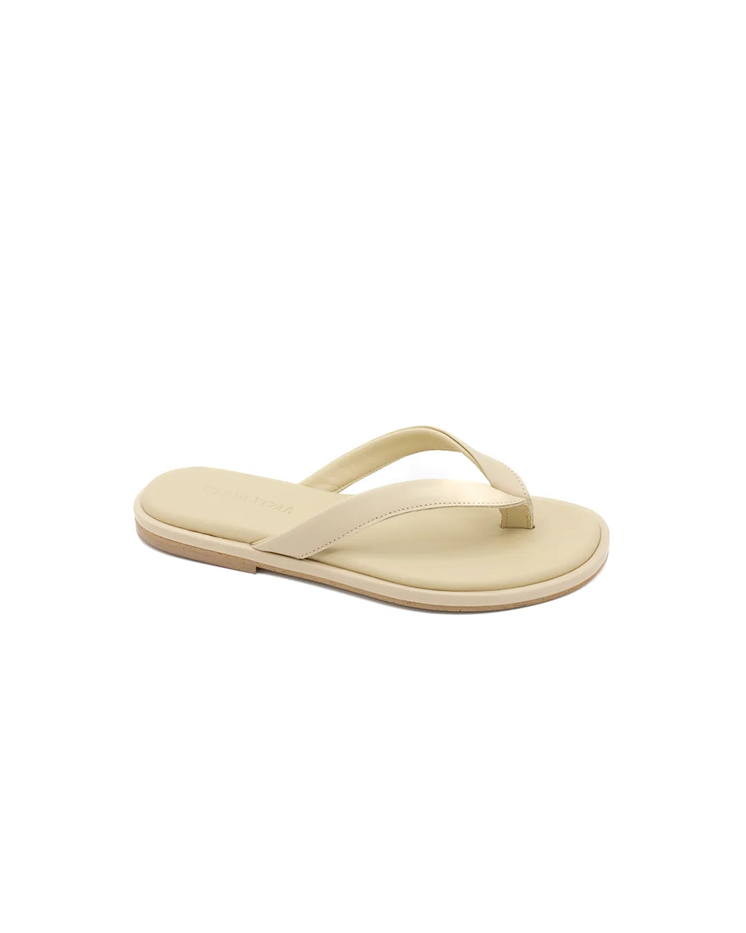 Flat Leather Sandals - Butter
