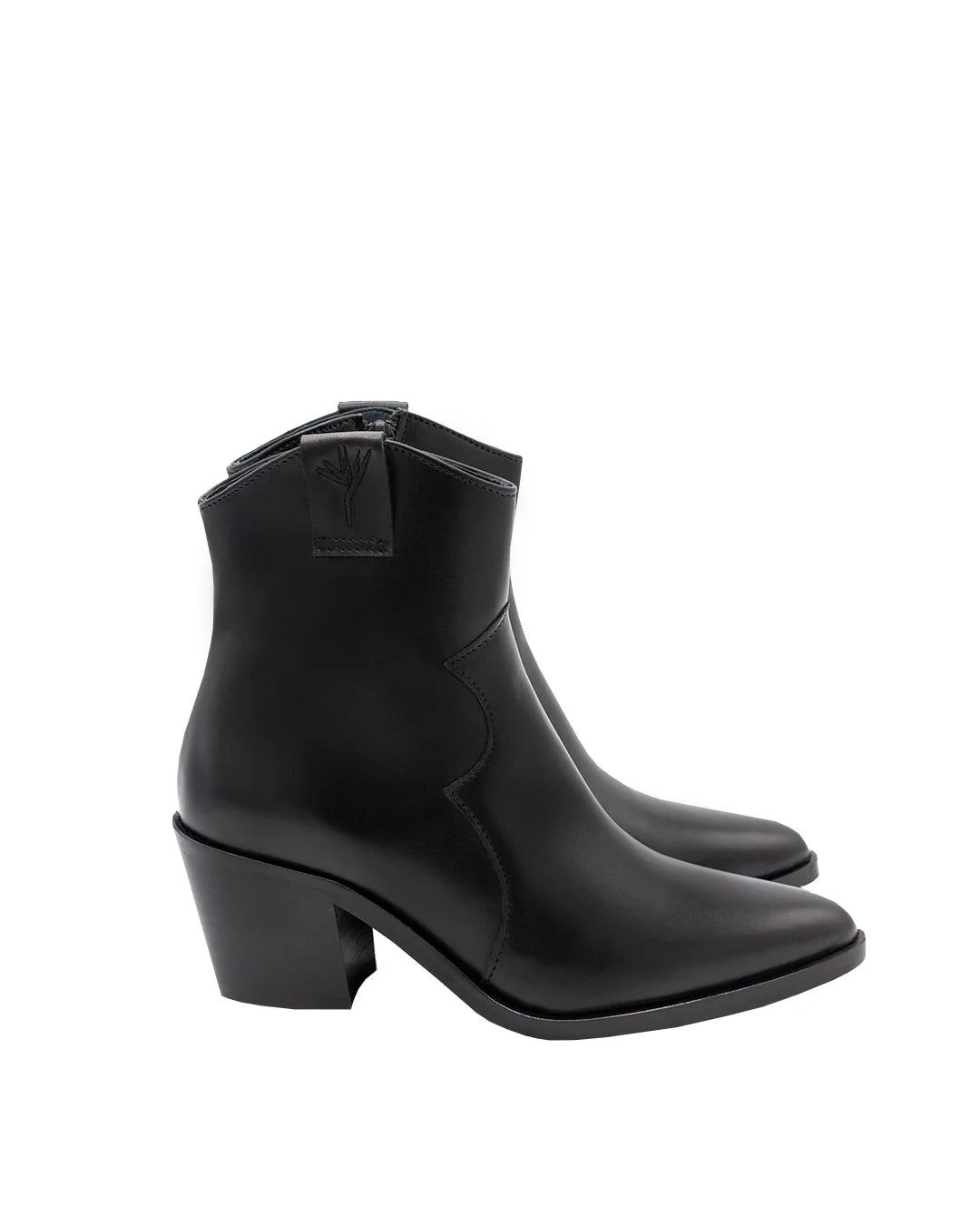 Leather Western Ankle Boots