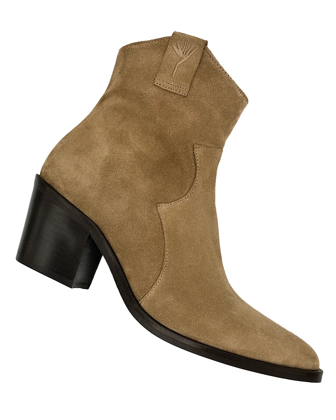 Western Ankle Boots - Beige