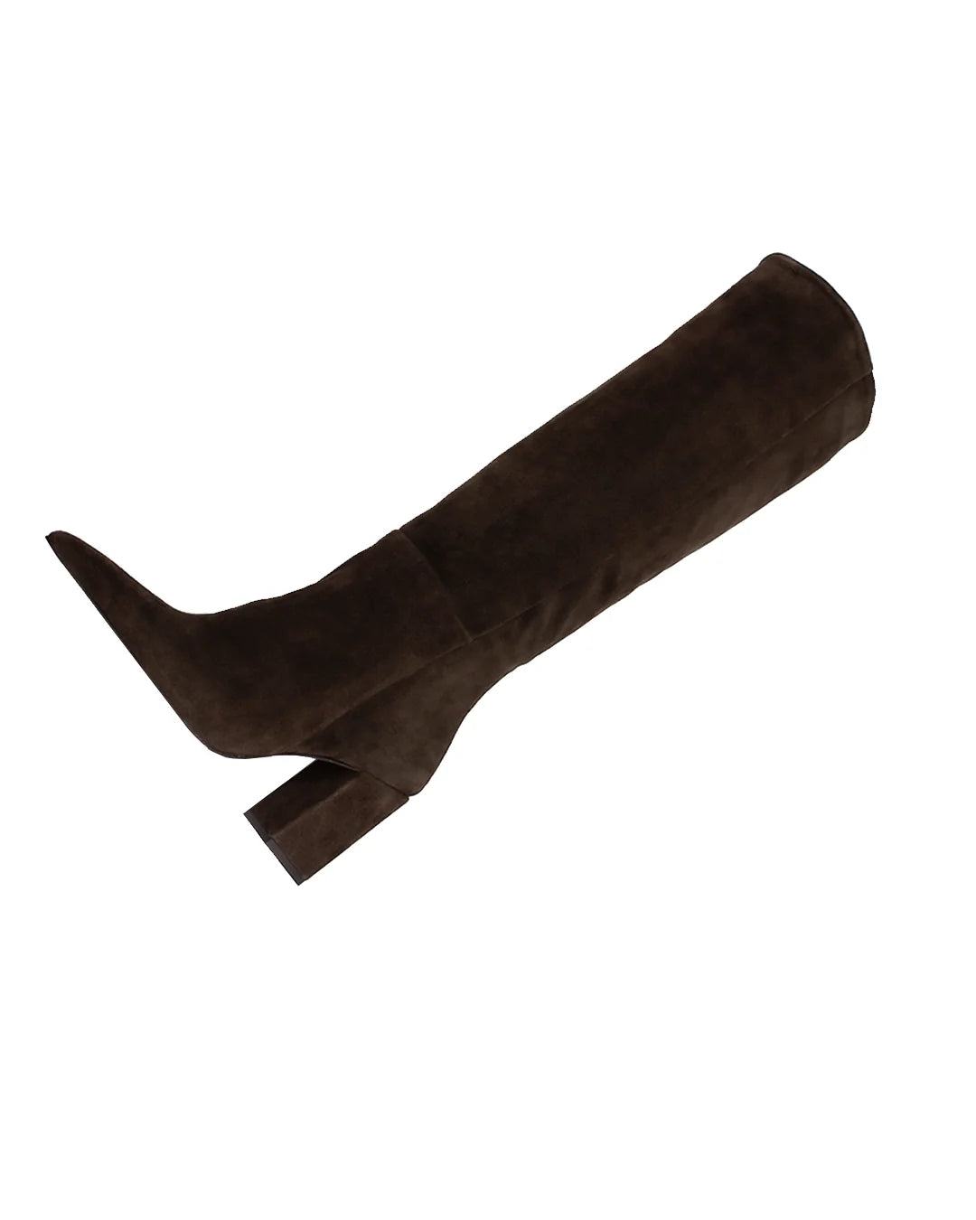Chocolate Suede Knee-High Boots