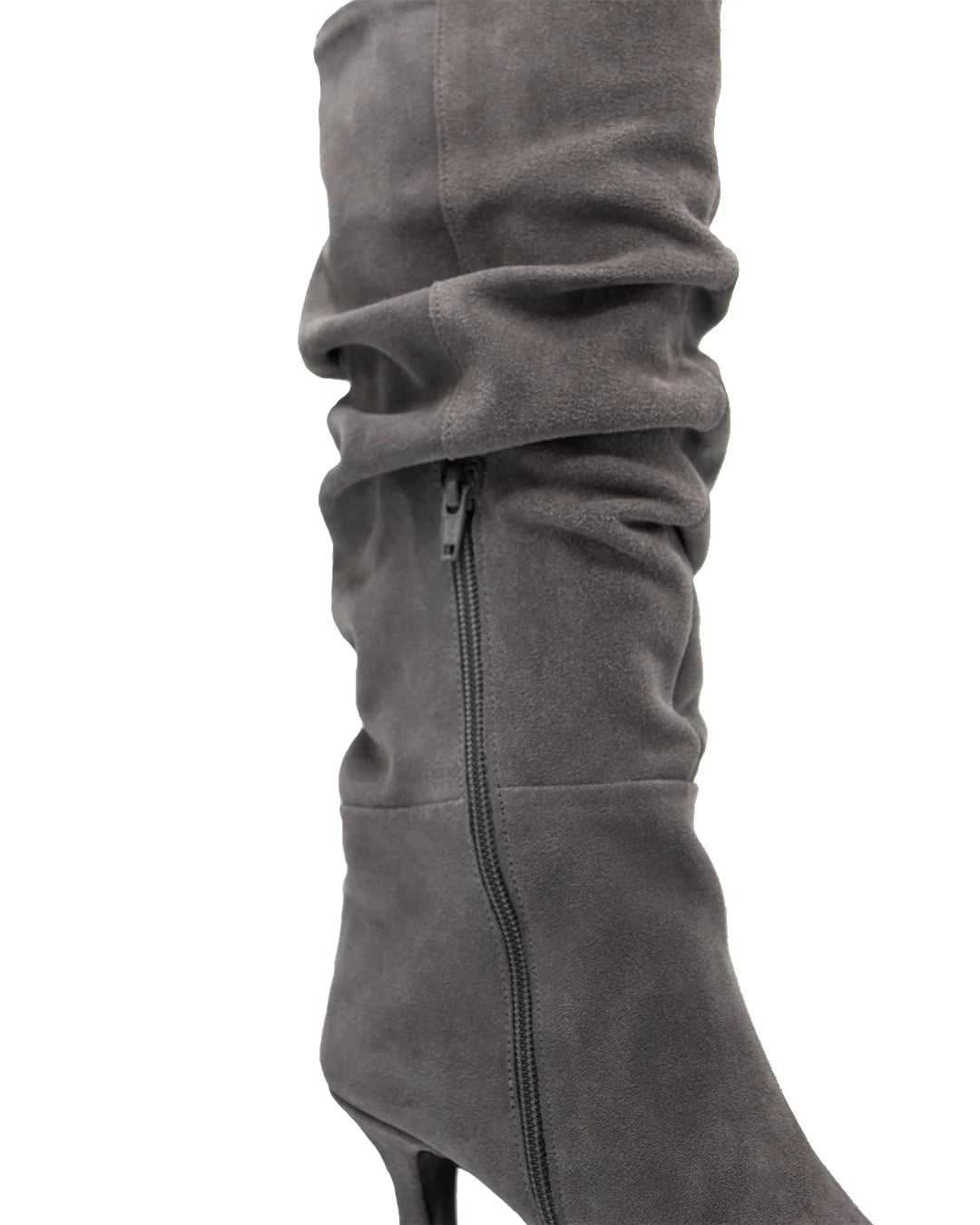 Grey Suede Boots