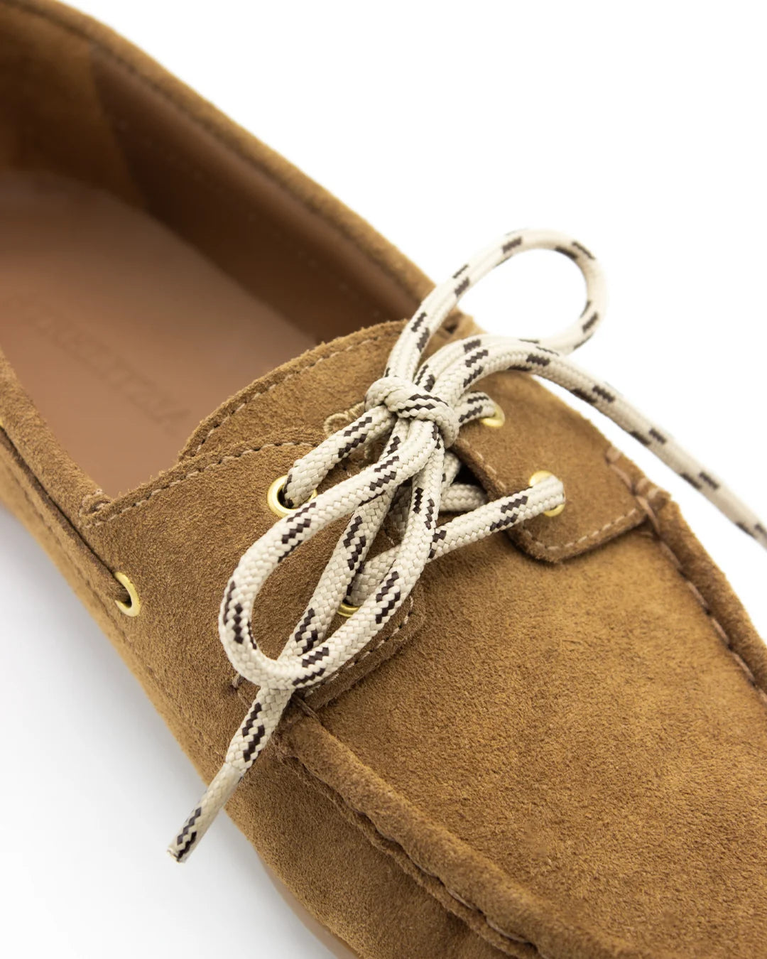 Ruched Soft Leather Loafers - Camel