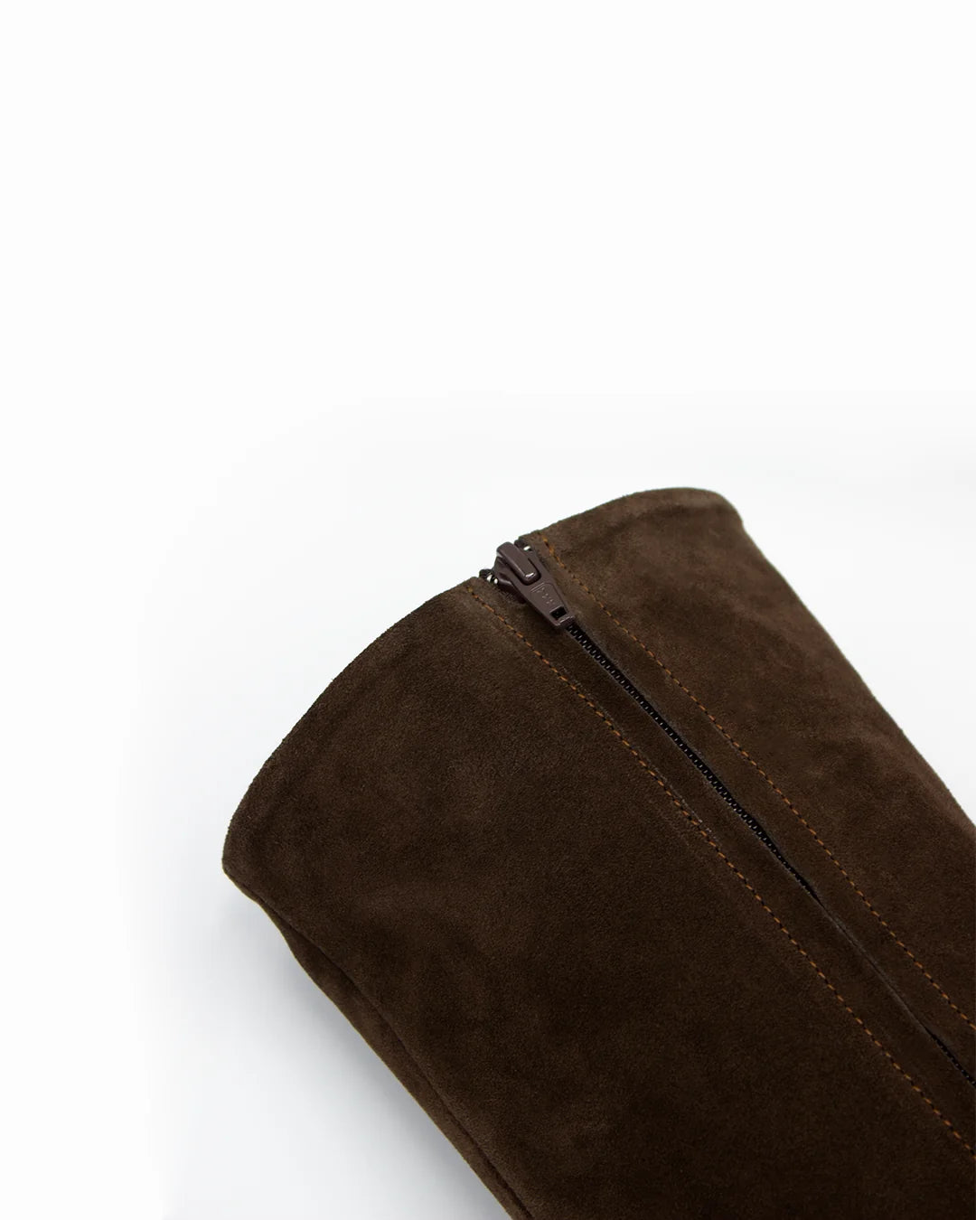 Chocolate Suede Knee-High Boots
