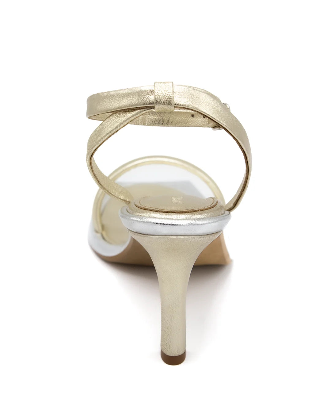 Metallic High-Heel Sandals