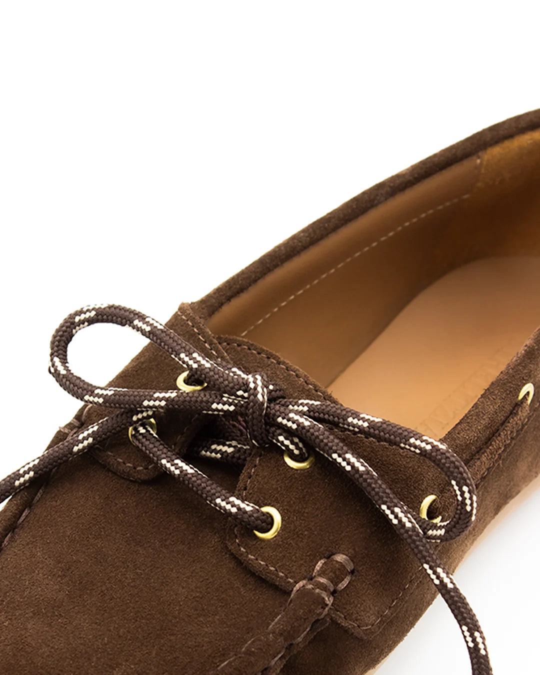 Ruched Soft Leather Loafers - Brown