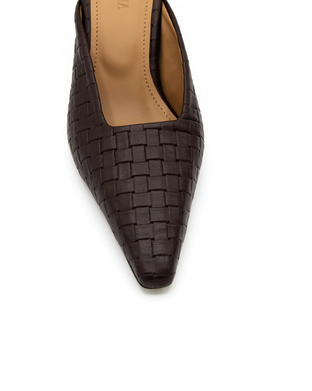 Textured Chocolate Mules