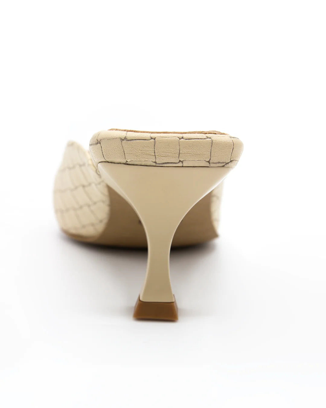 Textured Cream Mules