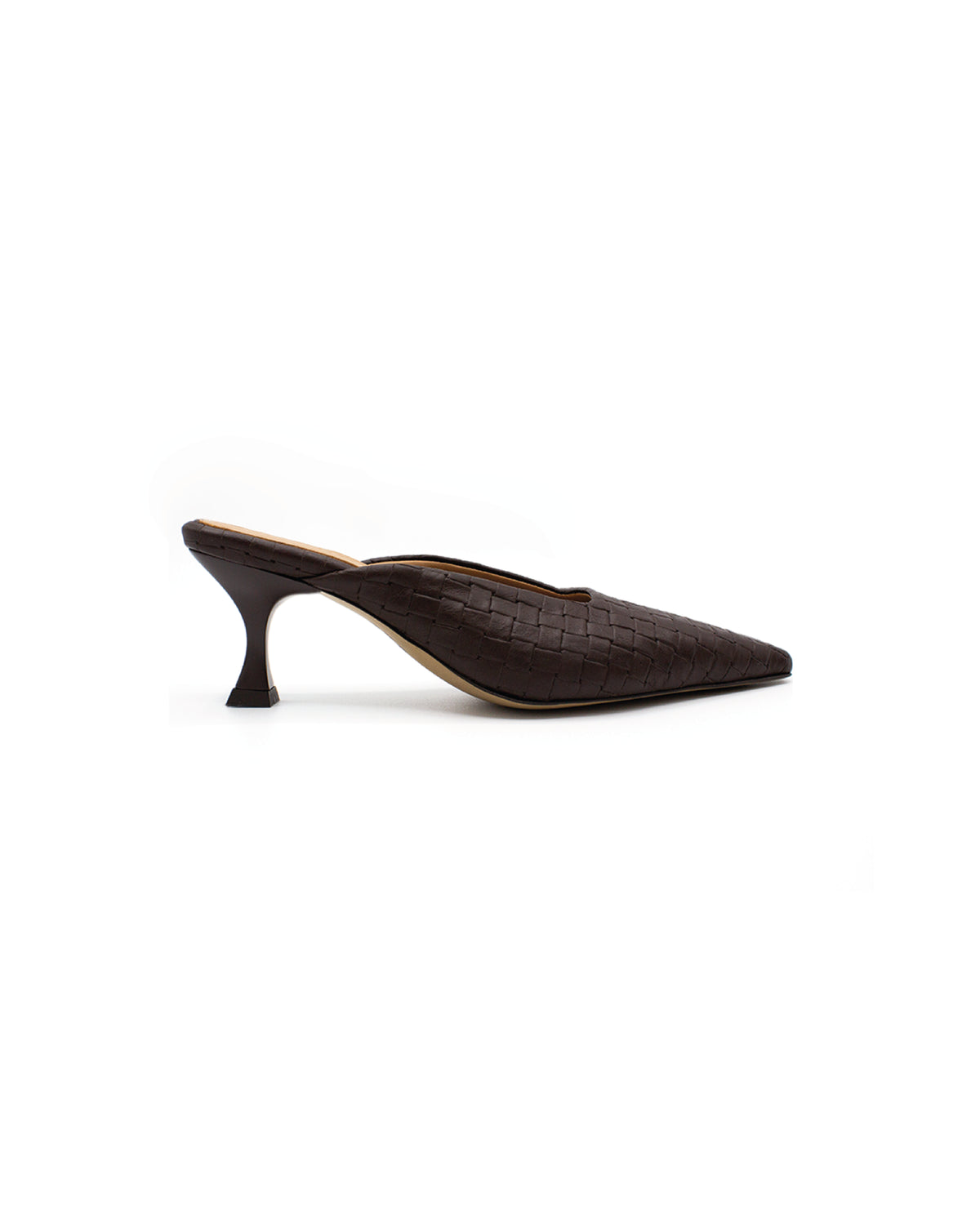 Textured Chocolate Mules